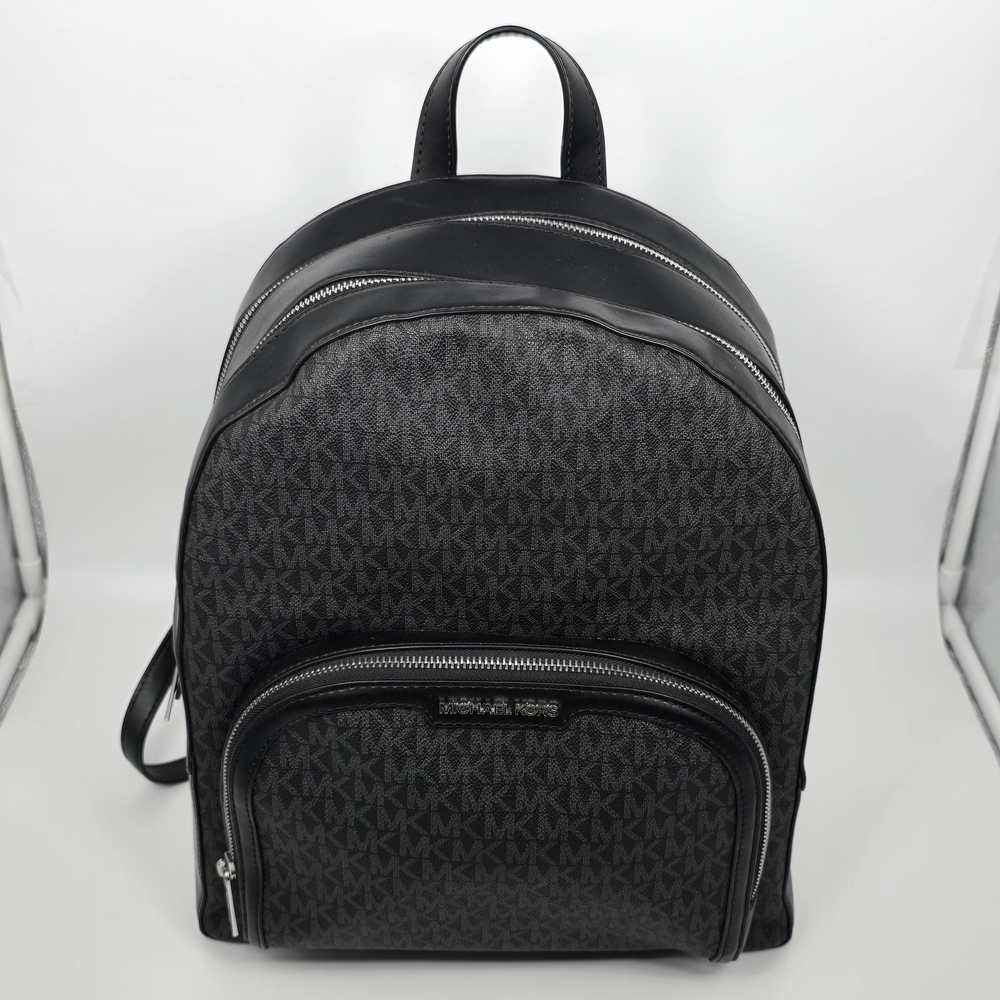 Michael Kors Black Monogram Backpack